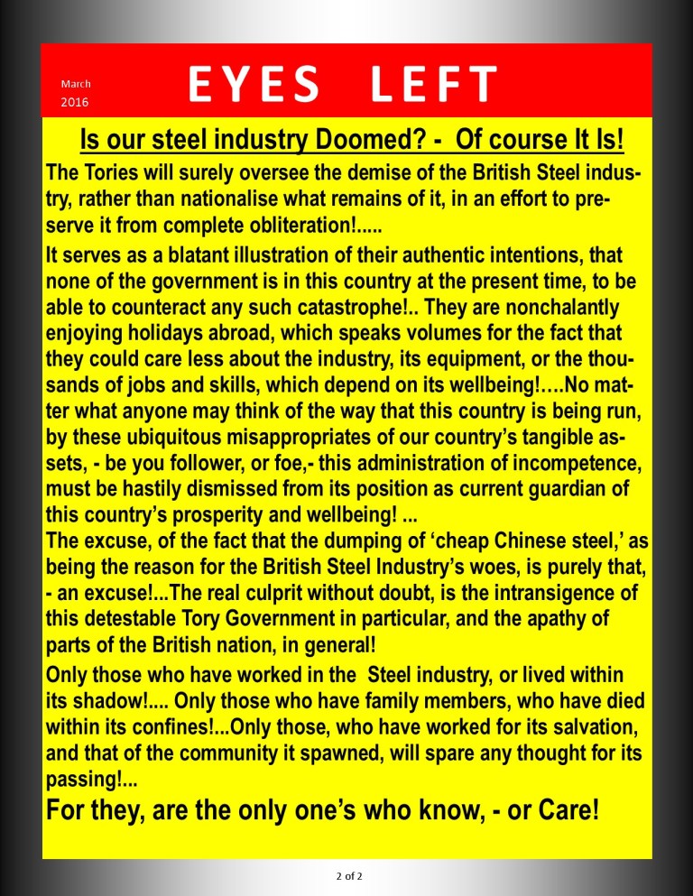 Publication 1 what will happen to our steel industry 2 of 2