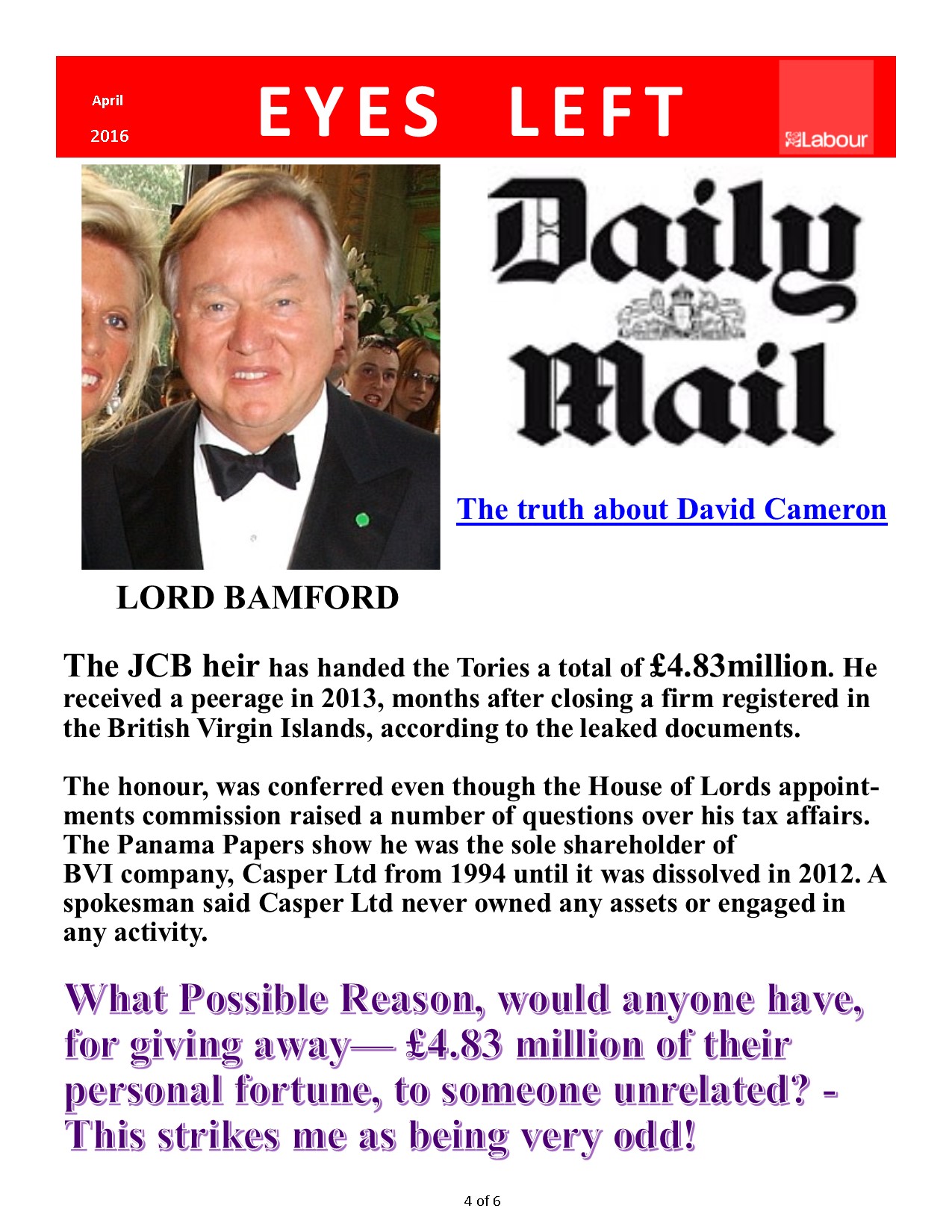 Publication 1 Cameron's Downfall 4 of 6