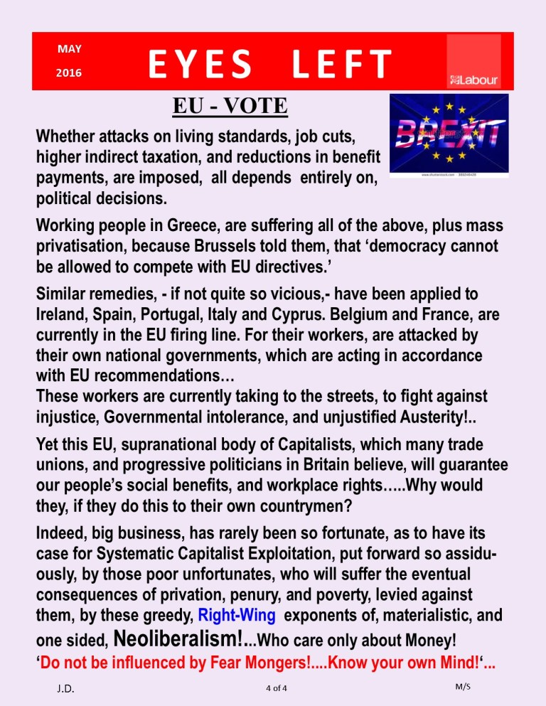 EU OUT - Brexit 4 of 4