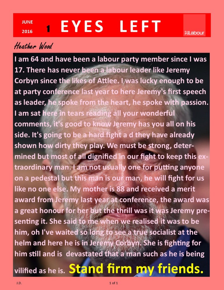 Publication 1   Heather Wood Jeremy Corbyn