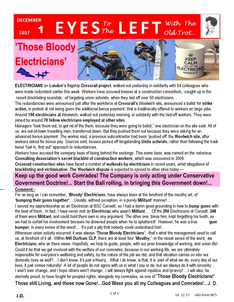 Publication1 Eyes Left Those Bloody Electricians