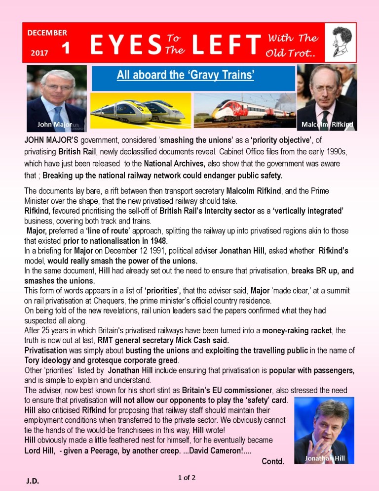 Publication1 Eyes Left All aboard the gravy trains 1 of 2