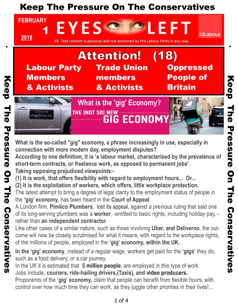 Publication 1 Eyes Left the gig economy 1 of 4