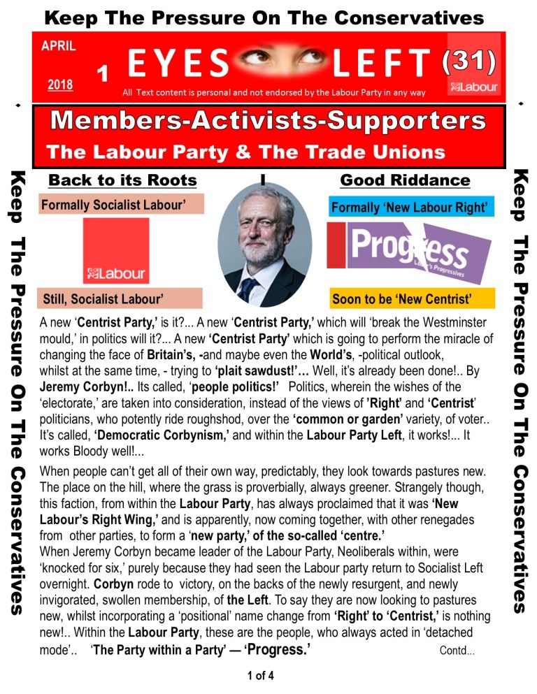 Publication 1 Eyes Left The New Centrists 1 of 4